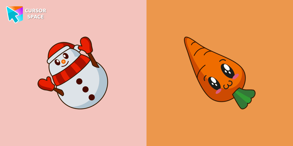 Happy Snowman cursor cursor pack